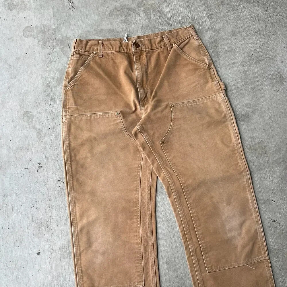 Carhartt brown double knee work wear carpenter pants - Picture 2 of 9